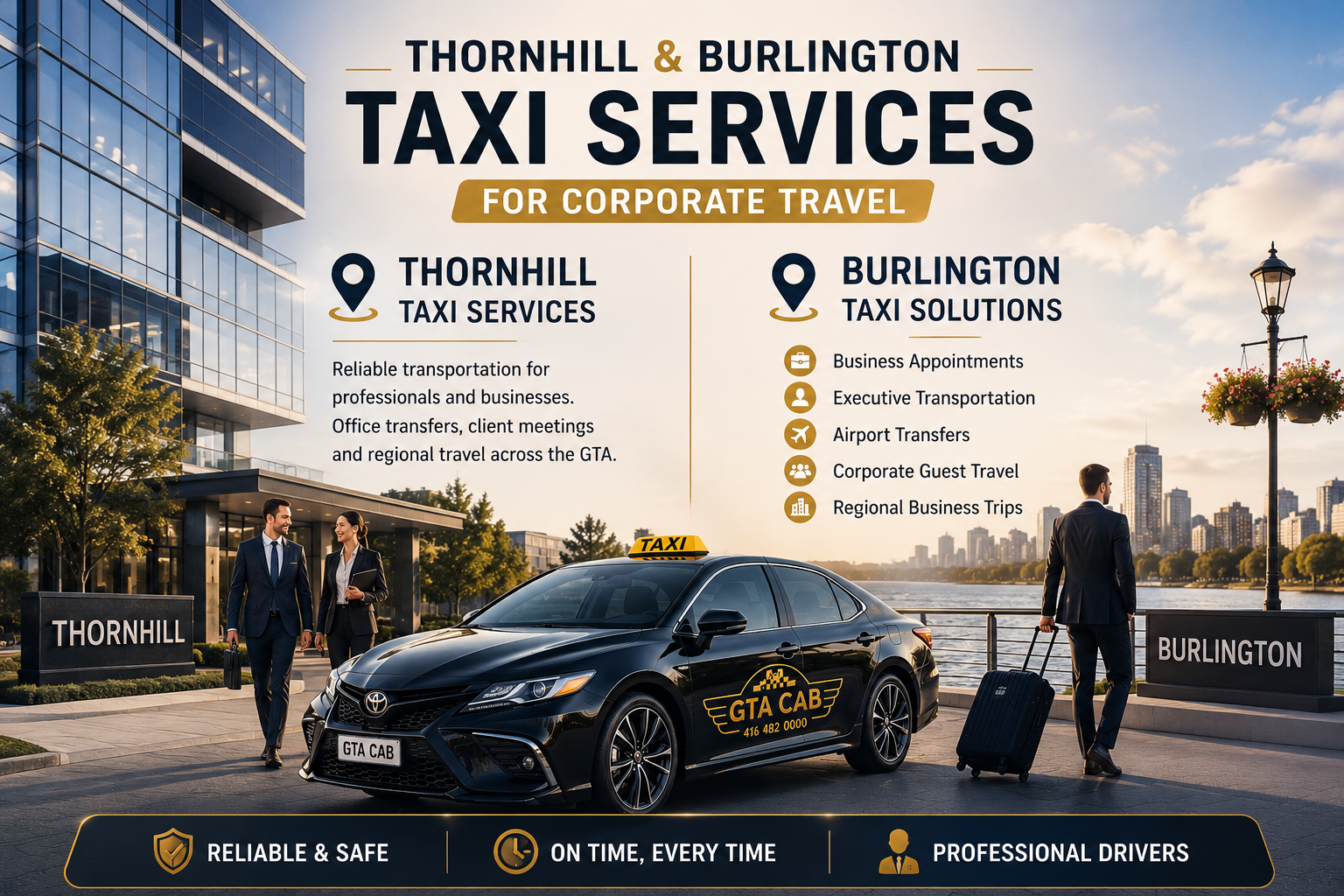 Thornhill taxi services and Burlington taxi